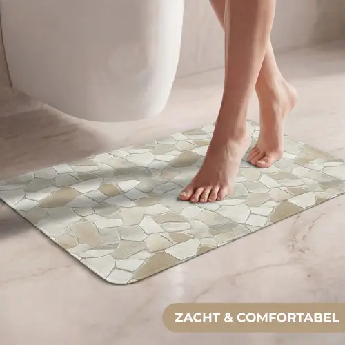 Mozaïek - Stenen - Beige WCmat klein 1009 -USP_ZachtNL