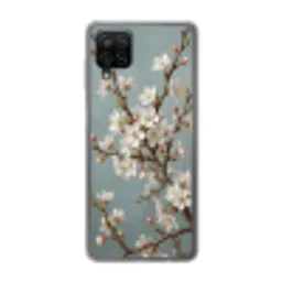 Botanisch - Stilleven - Blauw Telefoonhoesje Samsung Galaxy A12 klein -3d