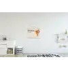 Pizza - Kaas - Pepperoni textielposter latten blank klein -kinderkamer