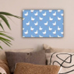 Ganzen - Elegant - Blauw canvas 2cm klein 34 -sfeer1