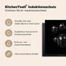 Discoballen - Minimalistisch - Zwart Inductie beschermer vinyl 3mm middel -tsfeer2_DE