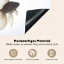 Goudvissen - Modern - Wit Inductie beschemer met haakjes klein -ky-onderkant-de