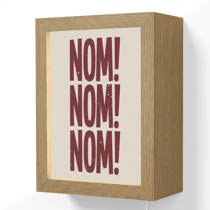 Rood - Vintage - Decoratie - Japandi Light Box met kabel (Wandlamp) klein -3d
