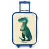 Spiky dino met vriendelijke blik Kinderkoffer - Blauw klein -zz3dotto