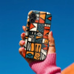 Abstract - Gezichten - Mozaïek Toughcase MagSafe Apple iPhone 17 klein -Sfeer1V