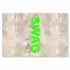 Slangenprint - SWAG - Neon - Groen Placemat vinyl groot -zzsfeer1_Kitchenyeah-website