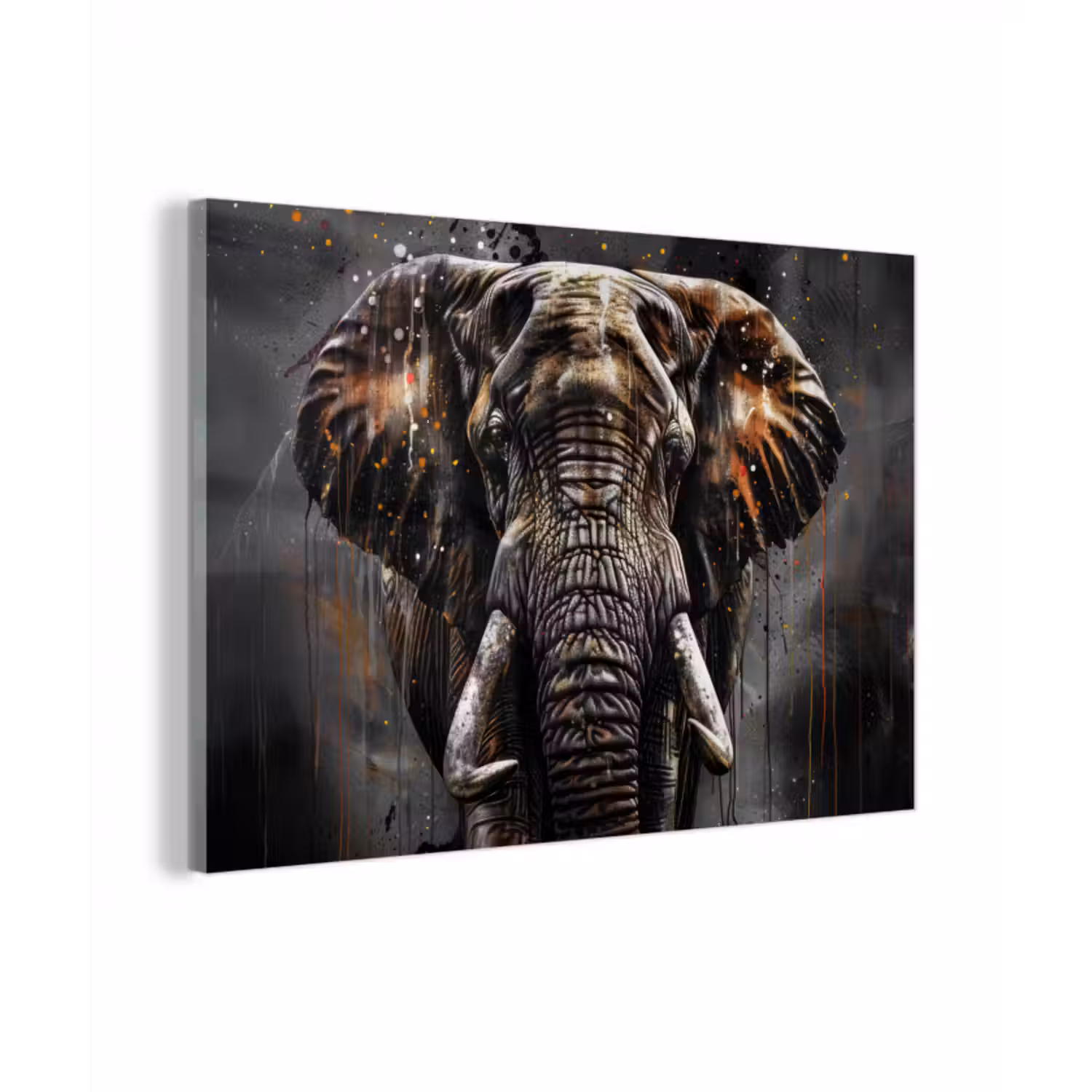 Glasbild - Elefant - Aquarell - Wildtiere - Luxus