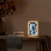 Meisje met de parel - Johannes Vermeer - Delfts blauw Light Box met kabel (Tafellamp) klein -sfeer4