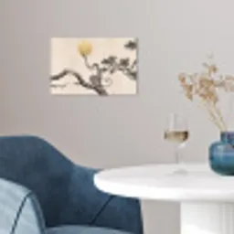 Aap - Maan - Goud poster papier klein -sfeer3