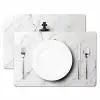 Schaakstuk - Koning - Zwart - Marmer Placemat vinyl groot -zzsfeer2_Kitchenyeah-website