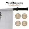 Hondje - Wijnglas - Zonnebril - Enthousiast Wandkleed katoen klein -sfeer2