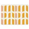 Geometrisch - Patroon - Geel - Roze muismat rubber klein 262 -3d