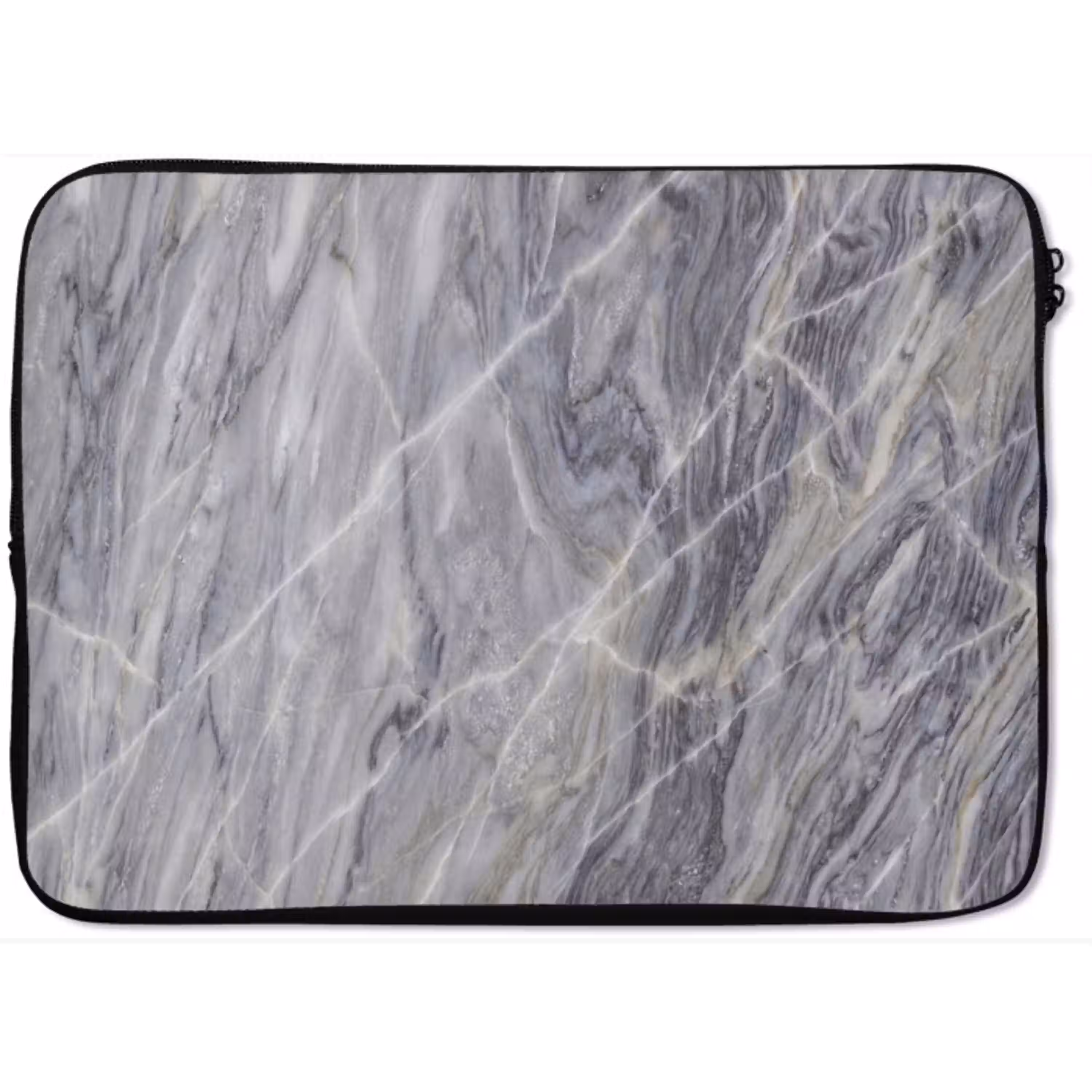 Marmer - Ader - Patroon - Abstract - Grijs laptophoes neopreen klein -zkaufland3dotto