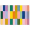 Stroken - Blauw - Patroon - Abstract poster papier klein -3d