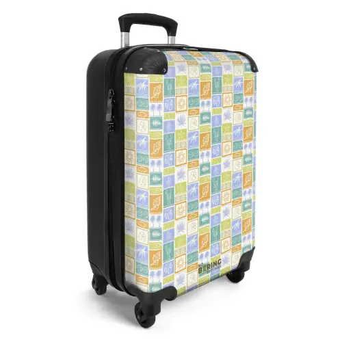 Vrolijke zomer illustraties NBS - Handbagage koffer - Kinderen Unisex middel -productfoto_3d