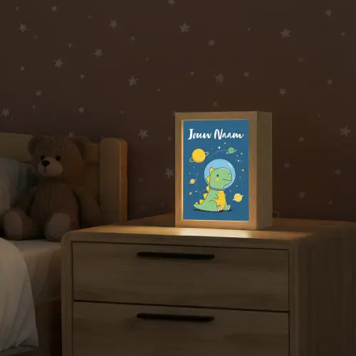 Dino - Ruimte - Planeten Light Box met kabel (Kinderlampje) klein -sfeer1_kind