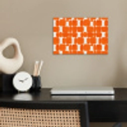 Patroon - Retro - Oranje poster papier klein 62 -sfeer1