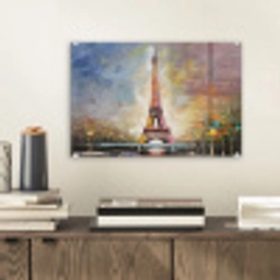 Eiffeltoren - Schilderij - Olieverf - Parijs plexiglas 5mm klein -sfeer1