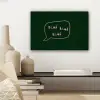 Tekstwolkje - Donkergroen - BLAH BLAH BLAH canvas 2cm klein -sfeer6