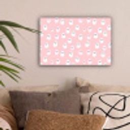 Spookjes - Patroon - Roze canvas 2cm klein 34 -sfeer1