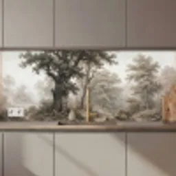 Natuur - Bos - Eik keuken achterwand 2 middel zz_3dshopping