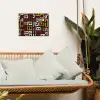 Abstract - Patroon - Rood tuinposter los doek klein -sfeer7