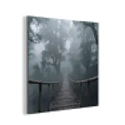Brug - Jungle - Mist - Natuur aluminium wit klein -3d