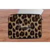 Luipaardprint - Bruin - Courage - Sierlijk laptophoes neopreen klein -tafel