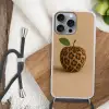 Appel - Panter - Blaadje - Groen Hoesje iPhone 16 Pro Max met koord klein -sfeer4