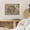 Gezichtje - Zon - Zand - Getekend PET vilt klein -sfeer3