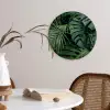 Planten - Jungle - Bladeren - Tropisch Wandcirkel kunststof plaat 5mm dik klein -sfeer4
