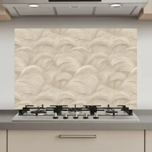 Bogen - Patroon - Beige keuken achterwand spatscherm klein 900 -3d_website
