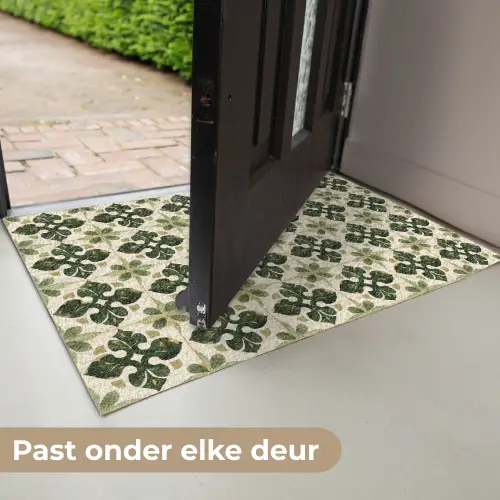 Patroon - Tegel - Groen Deurmat klein 898 -USP_NL