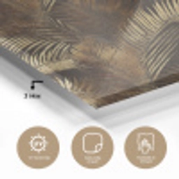 Tropisch - Bladeren - Goud plexiglas 5mm klein 11 -sfeer2