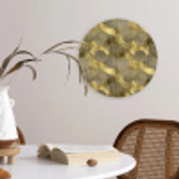 Modern - Geometrisch - Goud Wandcirkel kunststof plaat 5mm dik klein 188 -sfeer4