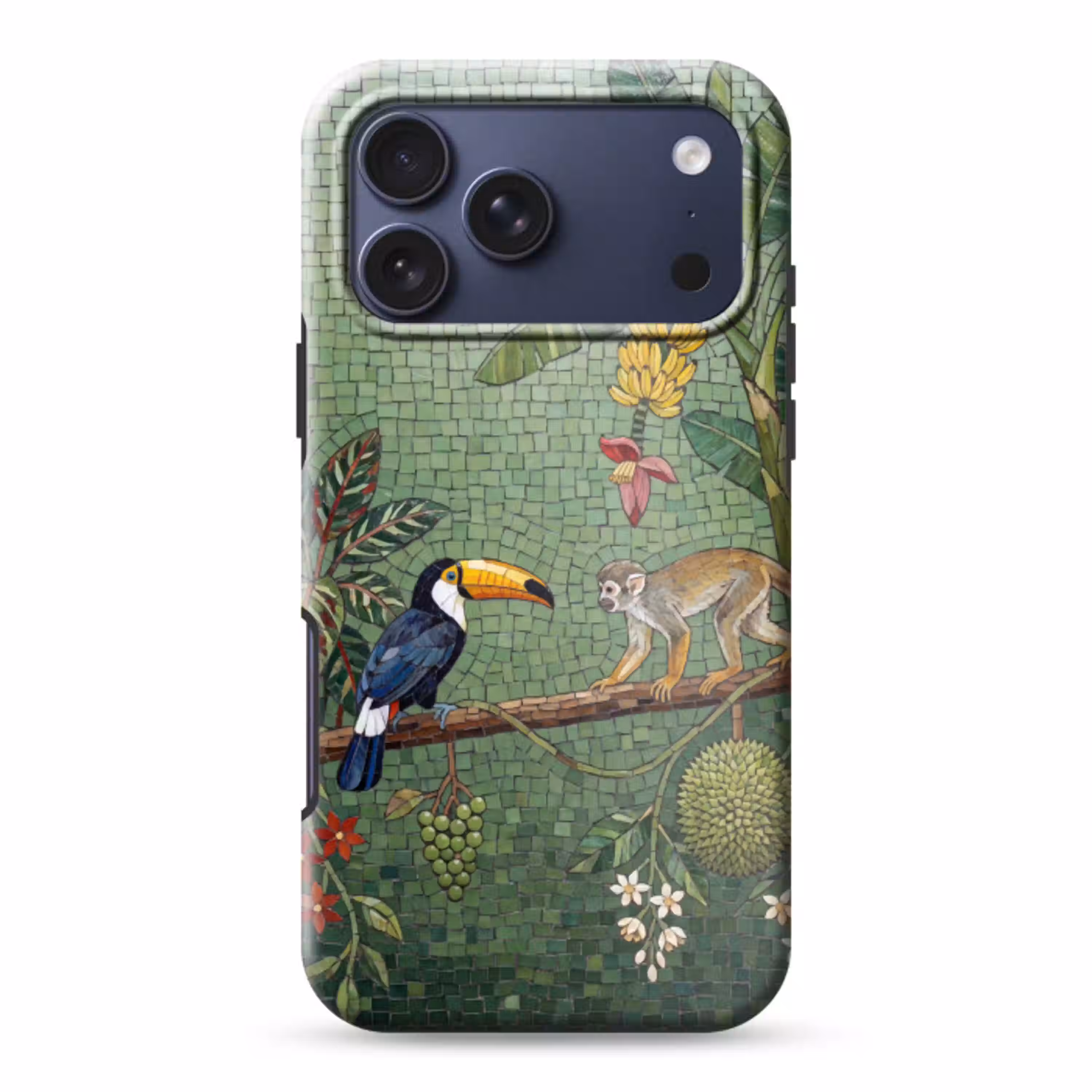 Vogel - Dier - Jungle - Mozaïek - Natuur Toughcase MagSafe Apple iPhone 17 Pro Max klein -3d
