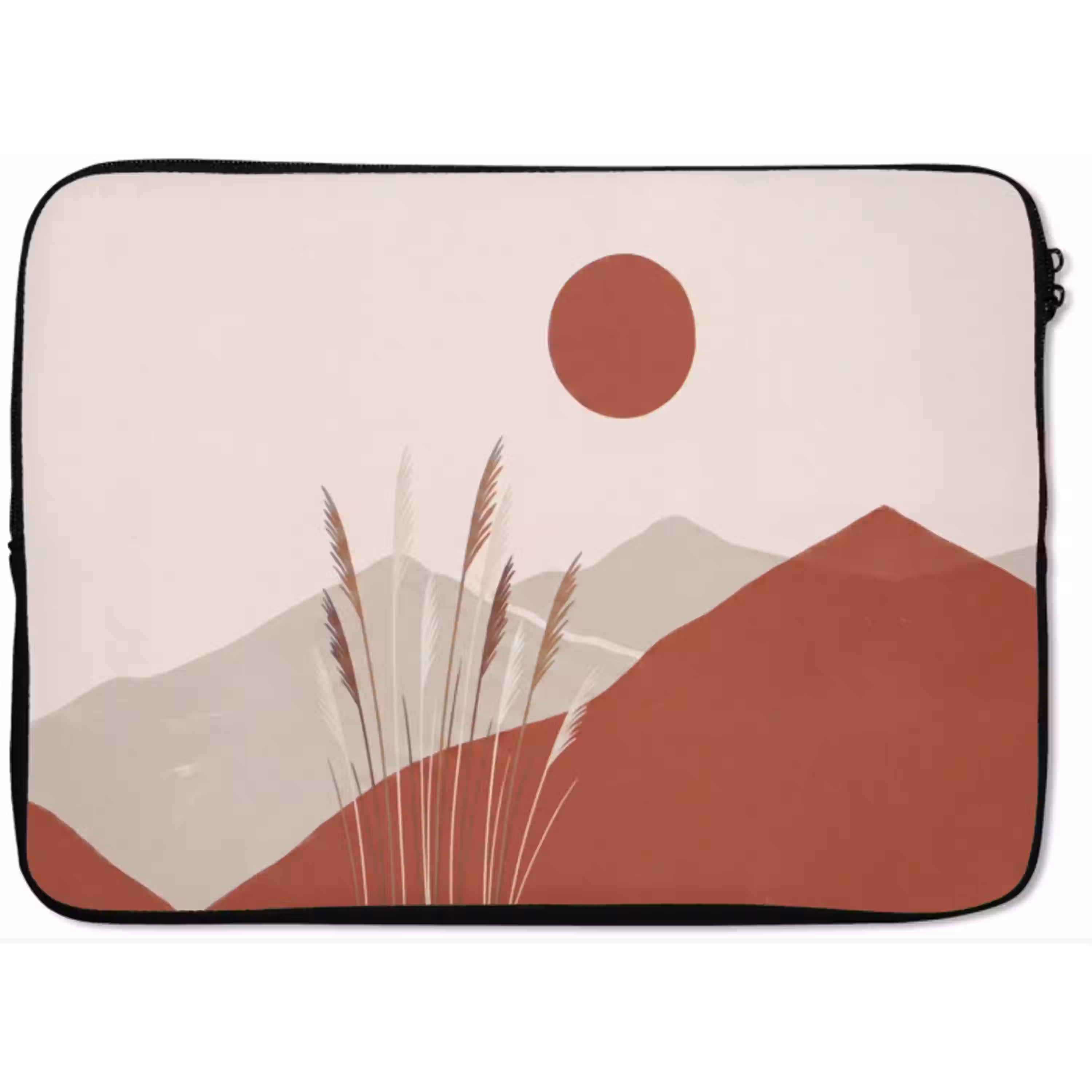 Gras - Landschap - Natuur - Abstract - Beige laptophoes neopreen klein -zkaufland3dotto