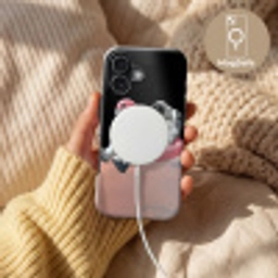 Astronaut - Flamingo - Zwemband - Roze Toughcase MagSafe Apple iPhone 17 klein -USP_MagsafeV