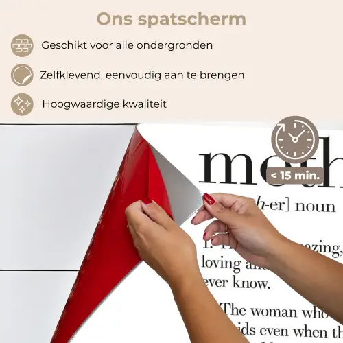 Moeder definitie - Quotes - Mother - Spreuken keuken achterwand spatscherm klein -spatscherm_NL