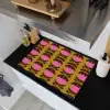 Abstract - Bloemen - Roze Inductie beschemer met haakjes klein 777 -sfeer1