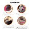 Luipaard - Roze - Oranje - Blauw - Verf Inductie beschermer vinyl 3mm klein -zzzzzzz-td-werking