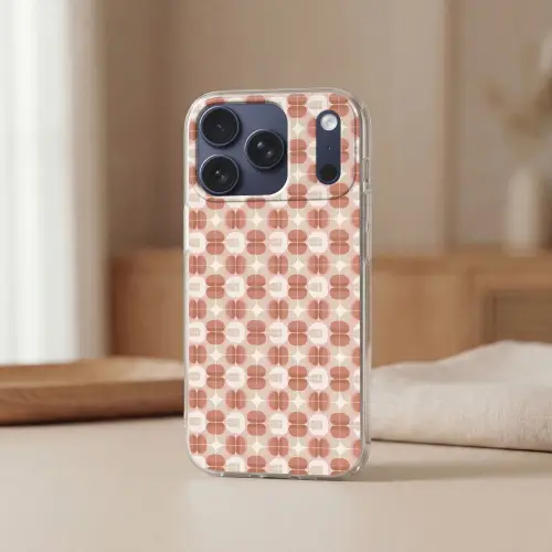 Retro - Klassiek - Roze Telefoonhoesje iPhone 17 Pro klein 878 -sfeer2