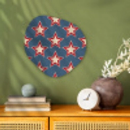 Ster - Klassiek - Blauw Wandcirkel Organisch Forex 3mm klein 629 -sfeer2