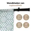 Groen - Geometrie - Patronen - Abstract Wandkleed katoen middel 269 -sfeer2