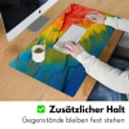 Veren - Ara - Kleurrijk Muismat XXL klein -ysfeer3_duits