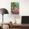 Luipaard - Kleurrijk - Tropisch plexiglas 5mm klein -sfeer6