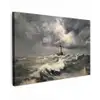 Vuurtoren - Golven - Storm canvas 2cm klein -z3d