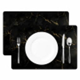 Zwart marmer - Gouden aders - Klassiek Placemat vinyl groot -zzsfeer2_Kitchenyeah-website