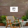 Geluk zit in 't zonnetje - Tekst - Zomer - Quotes Tuinposter op houten frame 2 cm dik klein -sfeer3