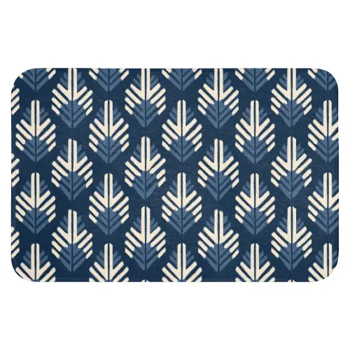 Modern - Patroon - Blauw Badmat klein 997 -3d
